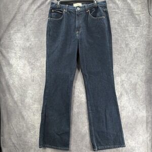 VTG Gap Flare Jeans Womens 12 Reg Dark Blue‎ Wash Y2K 00s High Waist